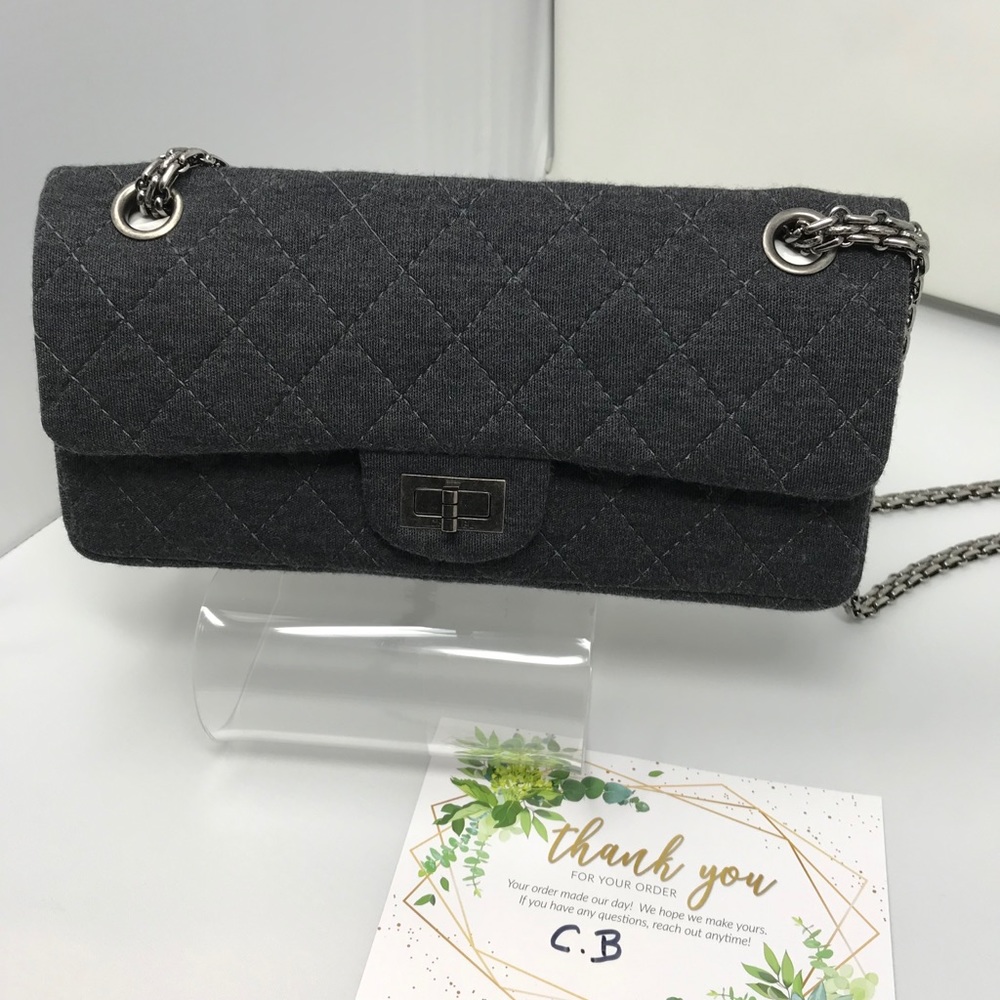 Chanel 2.55 Reissue Mademoiselle Grey Jersey